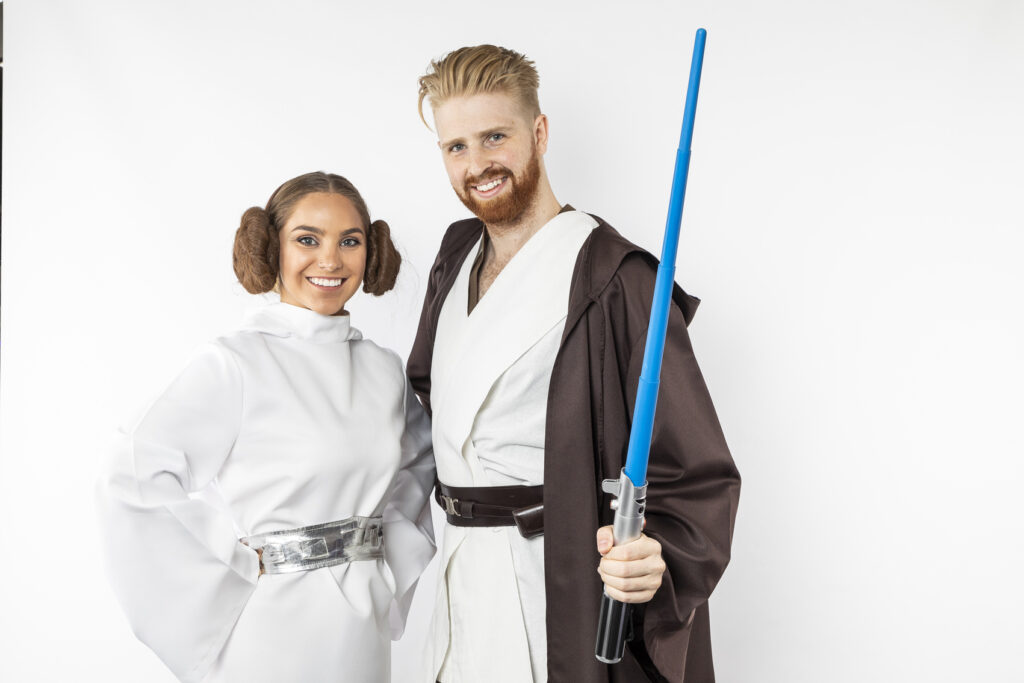 Princess Leia and Luke Skywalker